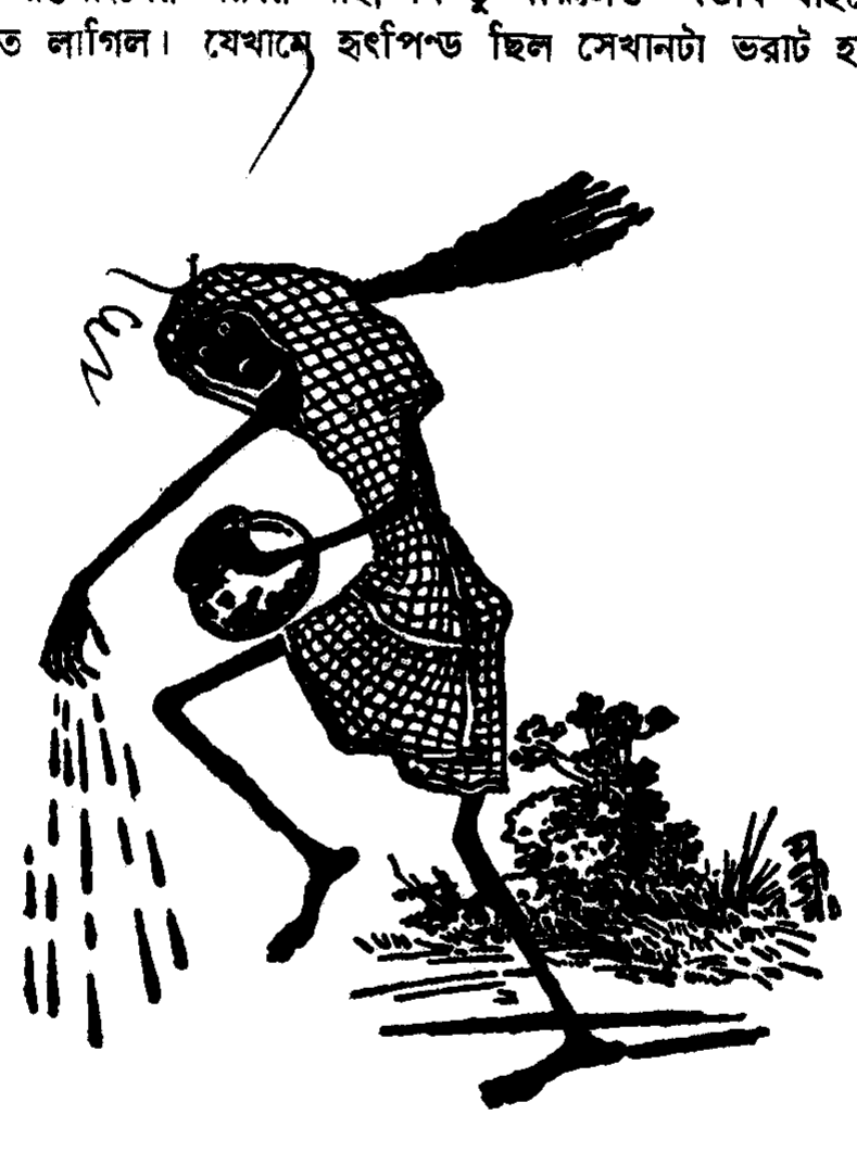 গোবর-গোলা জল ছড়াইয়া যায়